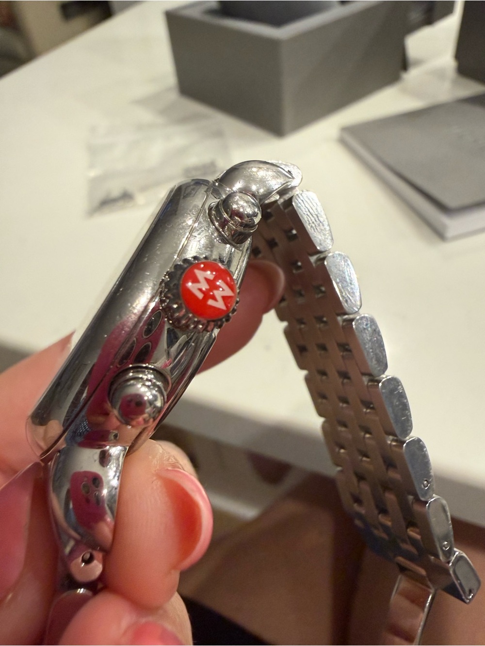 Michele CSX Silver Chronograph with Diamond - Picture 8 of 12